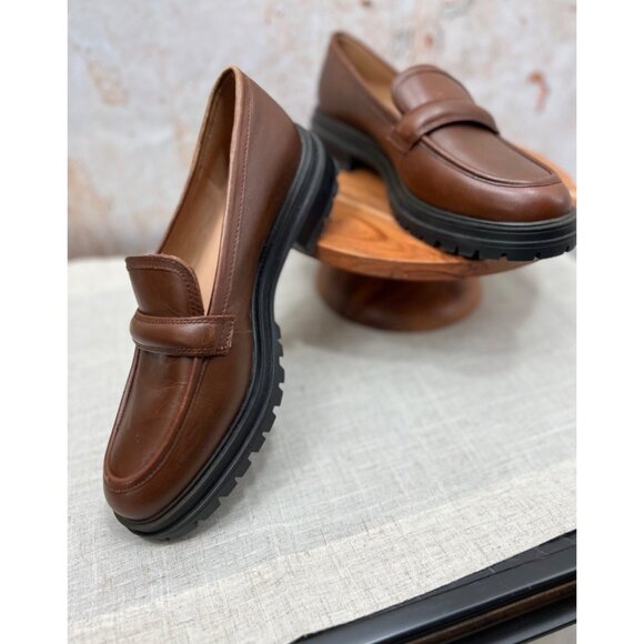 Madewell Shoes - MADEWELL Sz 10 The Bradley Lugsole Loafer in Stable Brown Leather NEW!!!